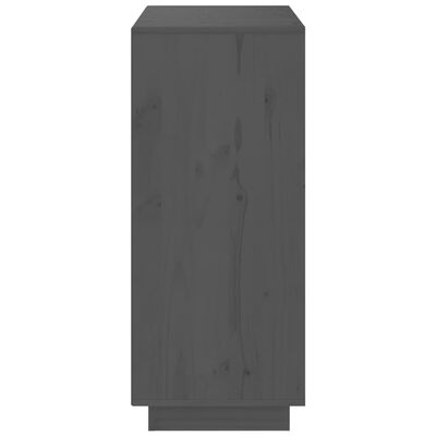 vidaXL Servantă, gri, 70x34x80 cm, lemn masiv de pin