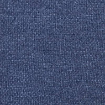 vidaXL Cadru de pat, albastru, 140 x 200 cm, material textil