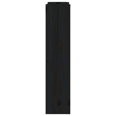 vidaXL Mască pentru calorifer, negru, 210x21x85 cm, lemn masiv de pin