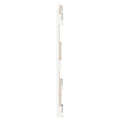 vidaXL Tăblie de pat pentru perete, alb, 82,5x3x60 cm, lemn masiv pin