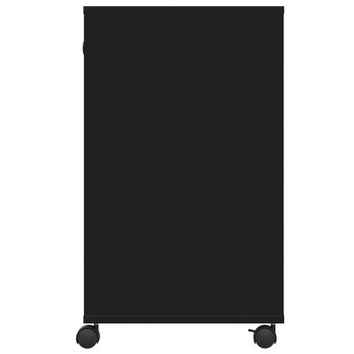 vidaXL Suport pentru imprimantă cu roți, negru, 60x40x68,5 cm