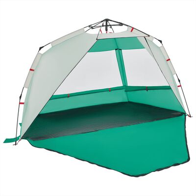 vidaXL Cort camping 3 persoane verde marin impermeabil setare rapidă