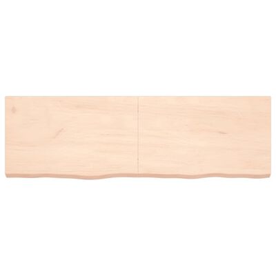 vidaXL Blat de masă, 160x50x(2-6) cm, lemn masiv de stejar netratat