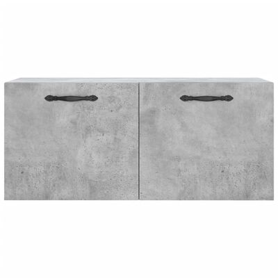 vidaXL Dulap de perete, gri beton, 80x36,5x35 cm, lemn compozit