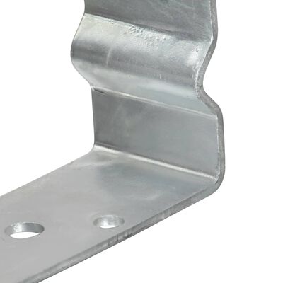 vidaXL Ancore de gard, 6 buc., argintiu, 9x6x15 cm, oțel galvanizat