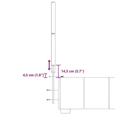 vidaXL Pat box spring cu saltea, crem, 100x200 cm, textil