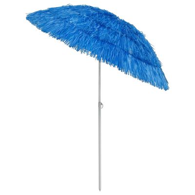 vidaXL Umbrelă de plajă Hawaii, albastru, 180 cm