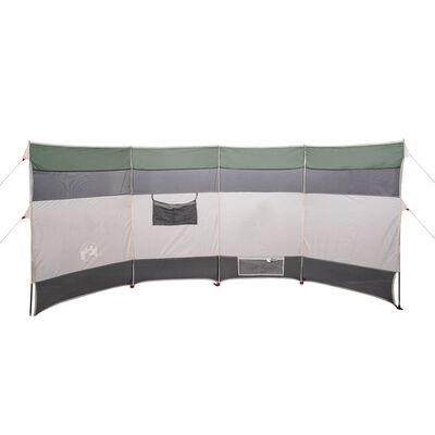 vidaXL Paravan de camping, verde, 366x152x152 cm, impermeabil