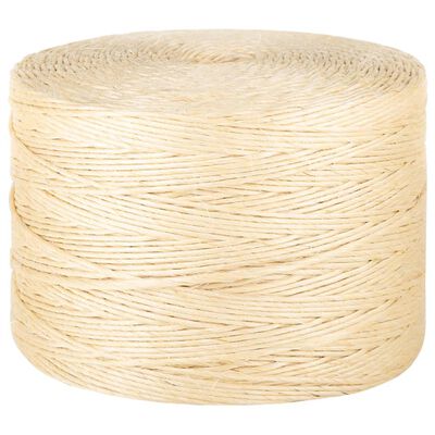 vidaXL Frânghie, 400 m, sisal 100%, 3 mm