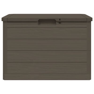 vidaXL Cutie de perne de exterior maro 77,5x44,5x53 cm polipropilenă