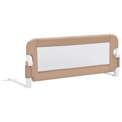 vidaXL Balustradă protecție pat copii, gri taupe, 102x42 cm, poliester