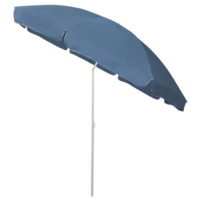 vidaXL Umbrelă de plajă, albastru, 300 cm