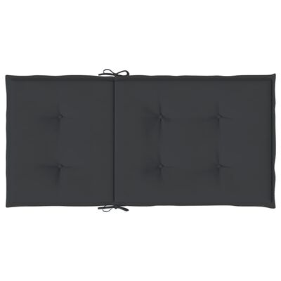 vidaXL Perne cu spătar mic, 6 buc., negru, 100x50x3 cm, textil oxford
