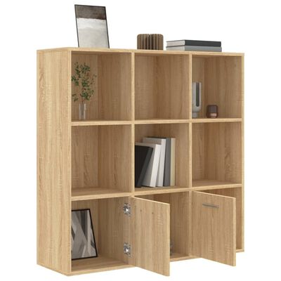 vidaXL Bibliotecă, stejar Sonoma, 98 x 30 x 98 cm, lemn prelucrat