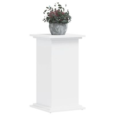 vidaXL Suport de plante, alb, 33x33x60 cm, lemn prelucrat