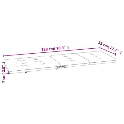 vidaXL Perne scaun de terasă, 2 buc, crem, țesătură Oxford