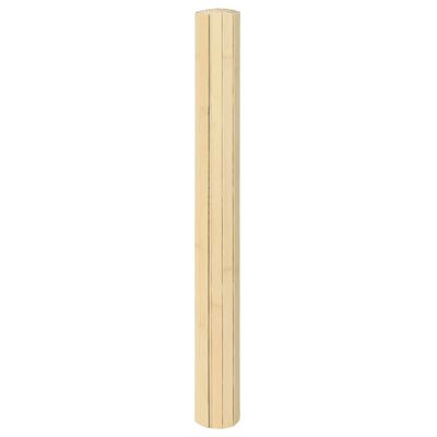 vidaXL Covor dreptunghiular, natural deschis, 100x500 cm, bambus