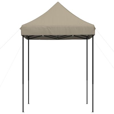 vidaXL Cort de petrecere pliabil Pop-Up, taupe, 200x200x306 cm