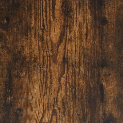 vidaXL Birou, stejar fumuriu, 100x50x75 cm, lemn prelucrat și fier