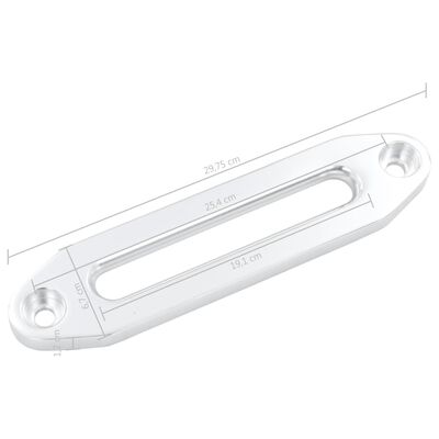 vidaXL Scripete de aluminiu pentru troliu, argintiu, 254 mm