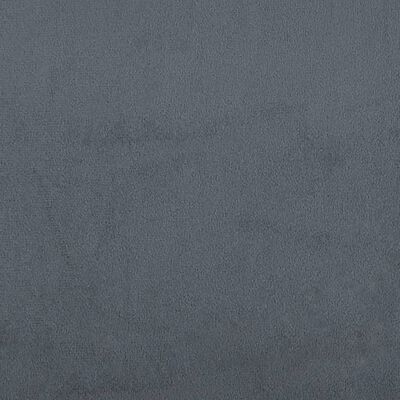 vidaXL Banchetă cu perne, gri închis, 120,5x65x75 cm, catifea