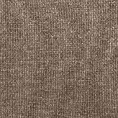 vidaXL Saltea de pat cu arcuri, gri taupe, 90x190x20 cm, textil