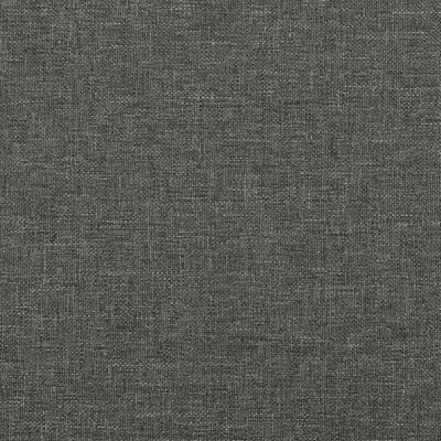 vidaXL Tăblii de pat, 2 buc, gri închis, 90x5x78/88 cm, textil