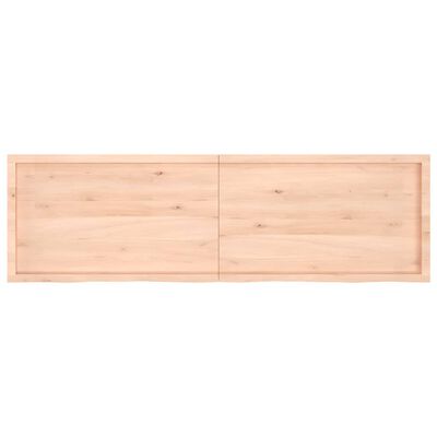 vidaXL Blat de baie, 200x60x(2-6) cm, lemn masiv netratat