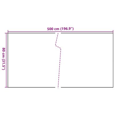 vidaXL Paravan pentru balcon, antracit, 500x80 cm, poliratan