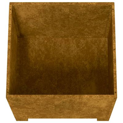 vidaXL Jardinieră cu picioare, 2 buc, ruginiu, 32x30x33cm, oțel corten