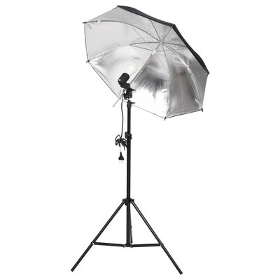 vidaXL Kit studio foto cu set de lumină și fundal