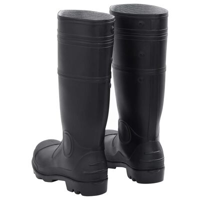 vidaXL Cizme de ploaie, negru, PVC, mărime 42