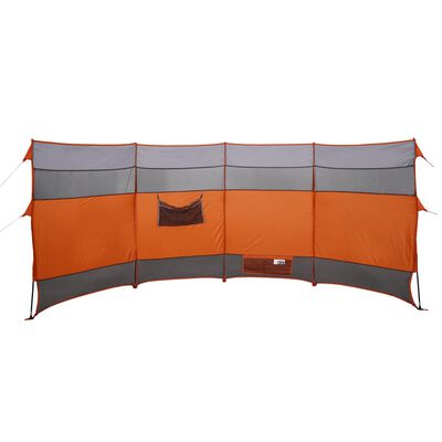 vidaXL Paravan de camping, portocaliu, 366x152x152 cm, impermeabil