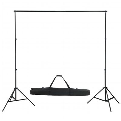 vidaXL Kit studio foto cu set de lumini, fundal și reflector