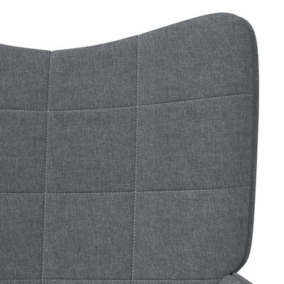 vidaXL Scaun de relaxare, gri închis, material textil