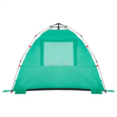 vidaXL Cort camping 3 persoane verde marin impermeabil setare rapidă