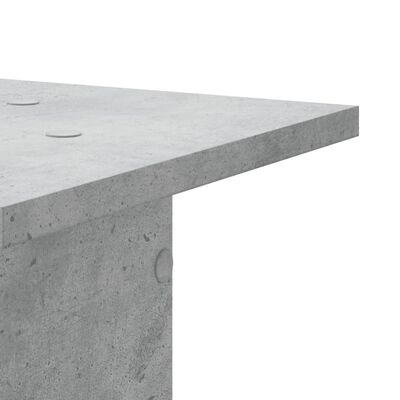 vidaXL Suport de plante, 2 buc., gri beton, 30x30x80 cm lemn prelucrat