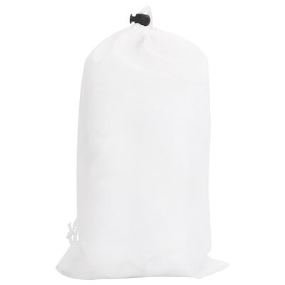 vidaXL Plasă de camuflaj cu geantă de depozitare, alb, 613x138 cm