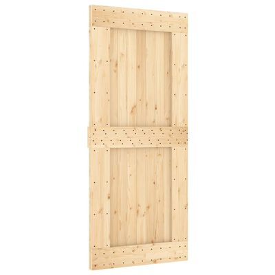 vidaXL Ușă glisantă cu set feronerie, 90x210 cm, lemn masiv de pin