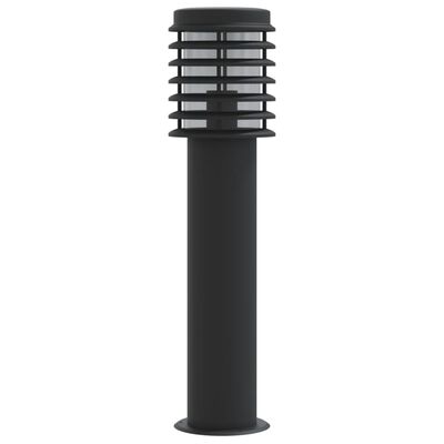 vidaXL Lampă exterioară de podea, negru, 60 cm, oțel inoxidabil