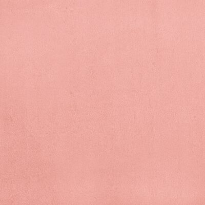 vidaXL Pat box spring cu saltea, roz, 80x200 cm, catifea