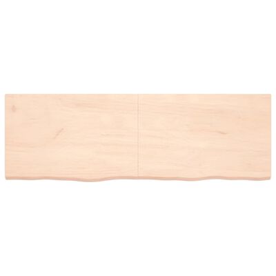 vidaXL Blat de baie, 180x60x4 cm, lemn masiv netratat