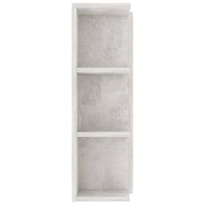 vidaXL Set mobilier baie, 4 piece, gri beton, lemn prelucrat