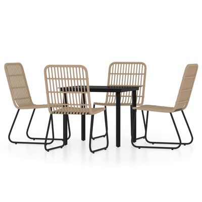 vidaXL Set de mobilier pentru grădină, 5 piese, stejar