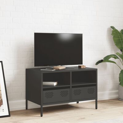 vidaXL Dulap TV, negru, 68x39x43,5 cm, oțel laminat la rece