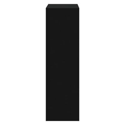 vidaXL Pantofar, negru, 63x24x81 cm, lemn compozit