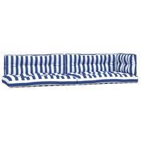 vidaXL Perne de paleți, 5 buc., dungi albastre și albe  textil