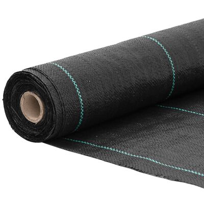 vidaXL Membrană antiburuieni, negru, 0,5x25 m, PP