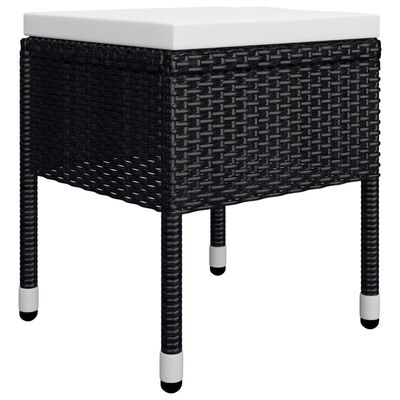 vidaXL Set mobilier de grădină, 9 piese, negru