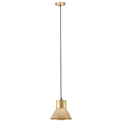 vidaXL Lampă suspendată, 25 W, culoare alamă, rotund, 17 cm, E27